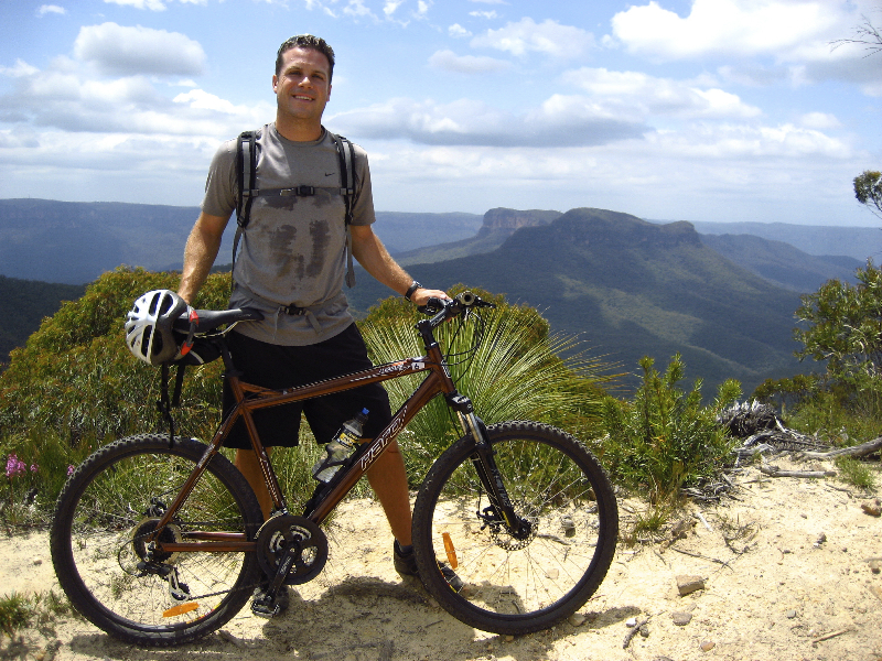 Mountain biking in the Blue Mountains- Katoomba, Australia