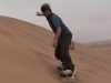 Sandboarding in Swakopmund, Namibia