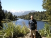 Taking in the scenery at Lake Matheson- New Zealand