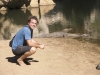 Getting friendly with the resident crocs along the Gibb River Road, Northern Territory, Australia