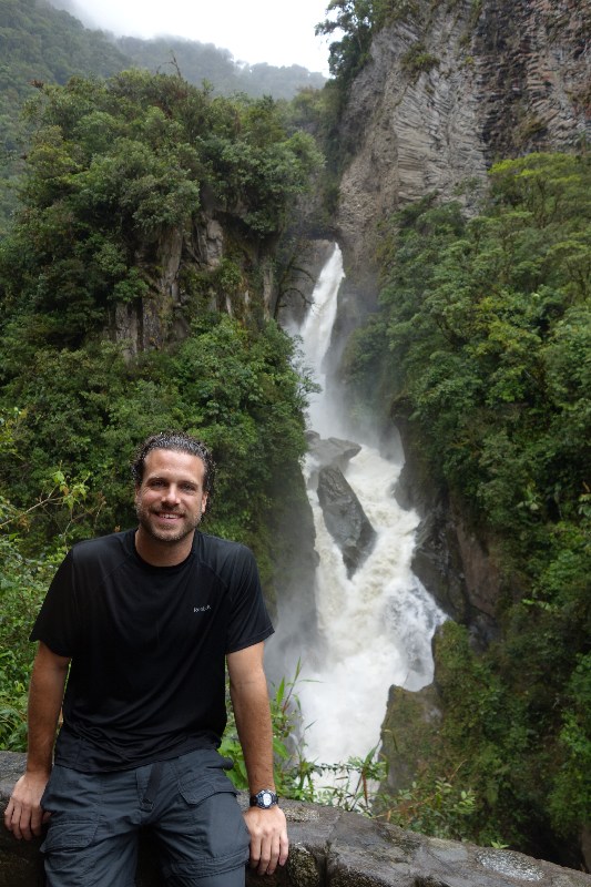 backpack, backpacking, budget, adventure, explore, U, university, world, campus, field, note, professor, South, America, Ecuador, Pailon, del, Diablo, Devil, Cauldron, waterfall, cascade, Banos, Baños, 