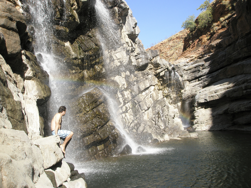 Swimming hole at another amazing gorge along the Gibb River Road
