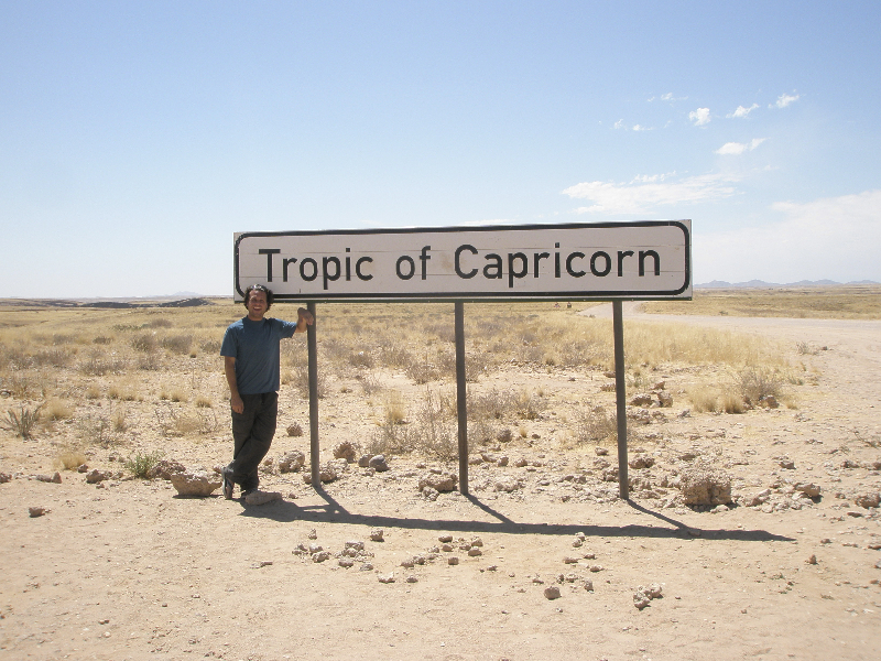 Crossing the Tropic of Capricorn- Namibia