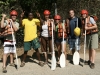 Time to hit the rapids- Rafting crew on the Zambezi- Zambia, Africa
